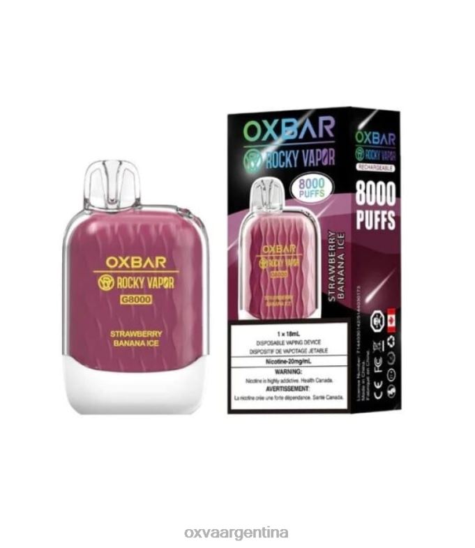 OXVA OXBAR G8000 OXVA Argentina hielo de fresa y plátano T06L41