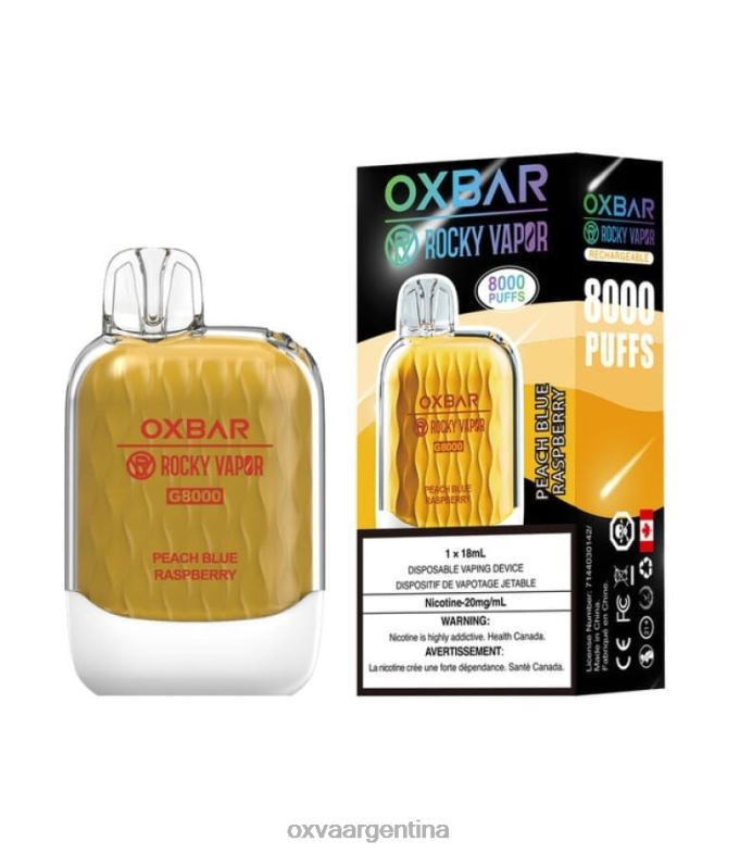 OXVA OXBAR G8000 OXVA Disposable Vape frambuesa azul melocotón T06L37