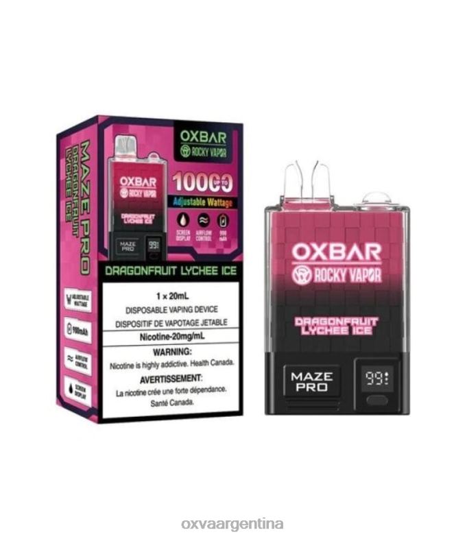 OXVA OXBAR MAZE PRO 10000 OXVA Vape Pod hielo de lichi de fruta del dragón T06L25