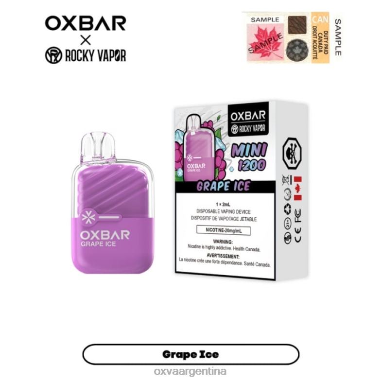 OXVA OXBAR MINI 1200 OXVA Buenos Aires hielo de uva T06L22