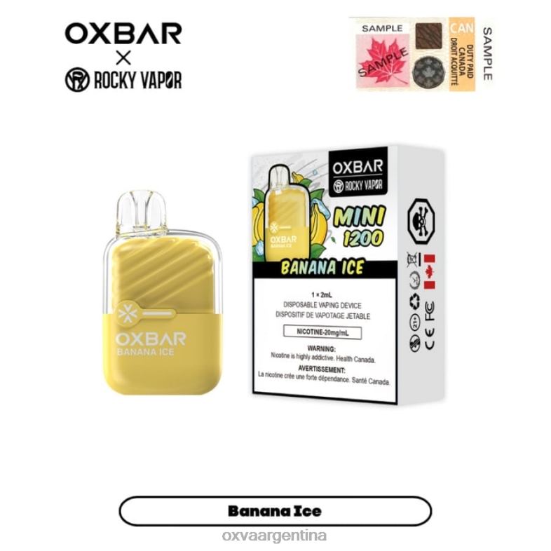 OXVA OXBAR MINI 1200 OXVA Vape Precio hielo de plátano T06L23