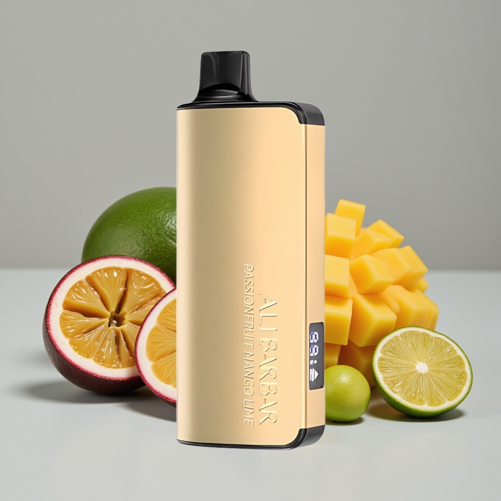 Alibarbar Ingot 9000 Puffs 22ml Maracuyá Mango Lima No Recargable