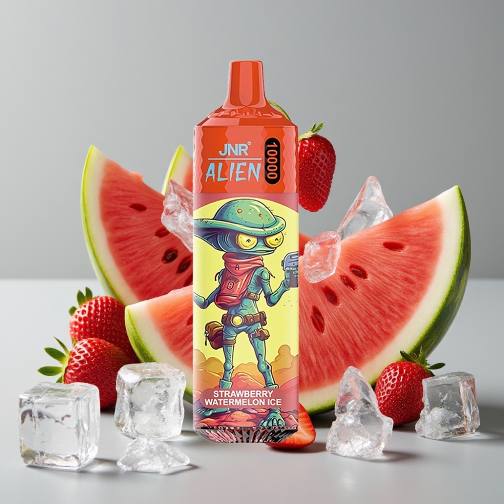 JNR Alien 10000 Puffs 850mAh Fresa Sandía Hielo RGB Tipo-C