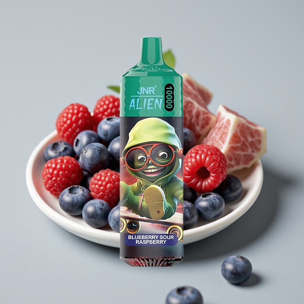 JNR Alien 10000 Puffs 850mAh Tipo-C Arándano Frambuesa Ácida RGB