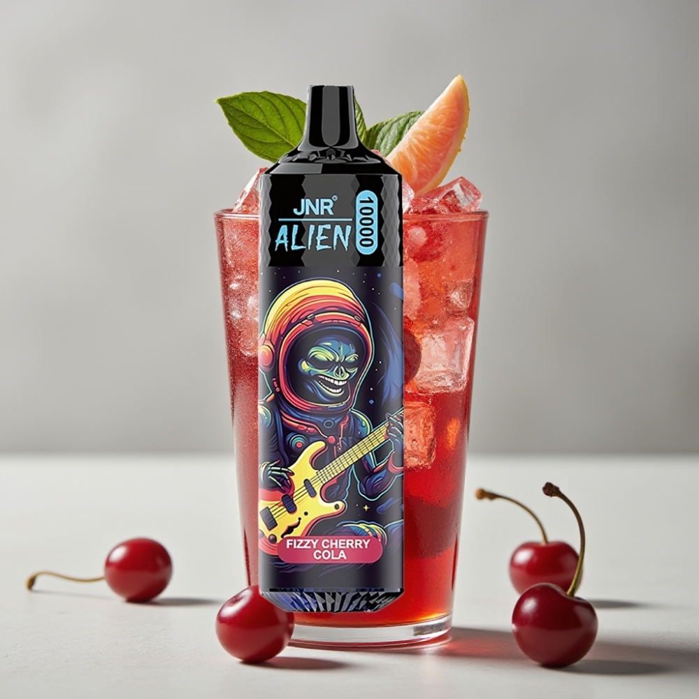 JNR Alien 10000 Puffs 850mAh Tipo-C Cereza Cola Fizzy RGB