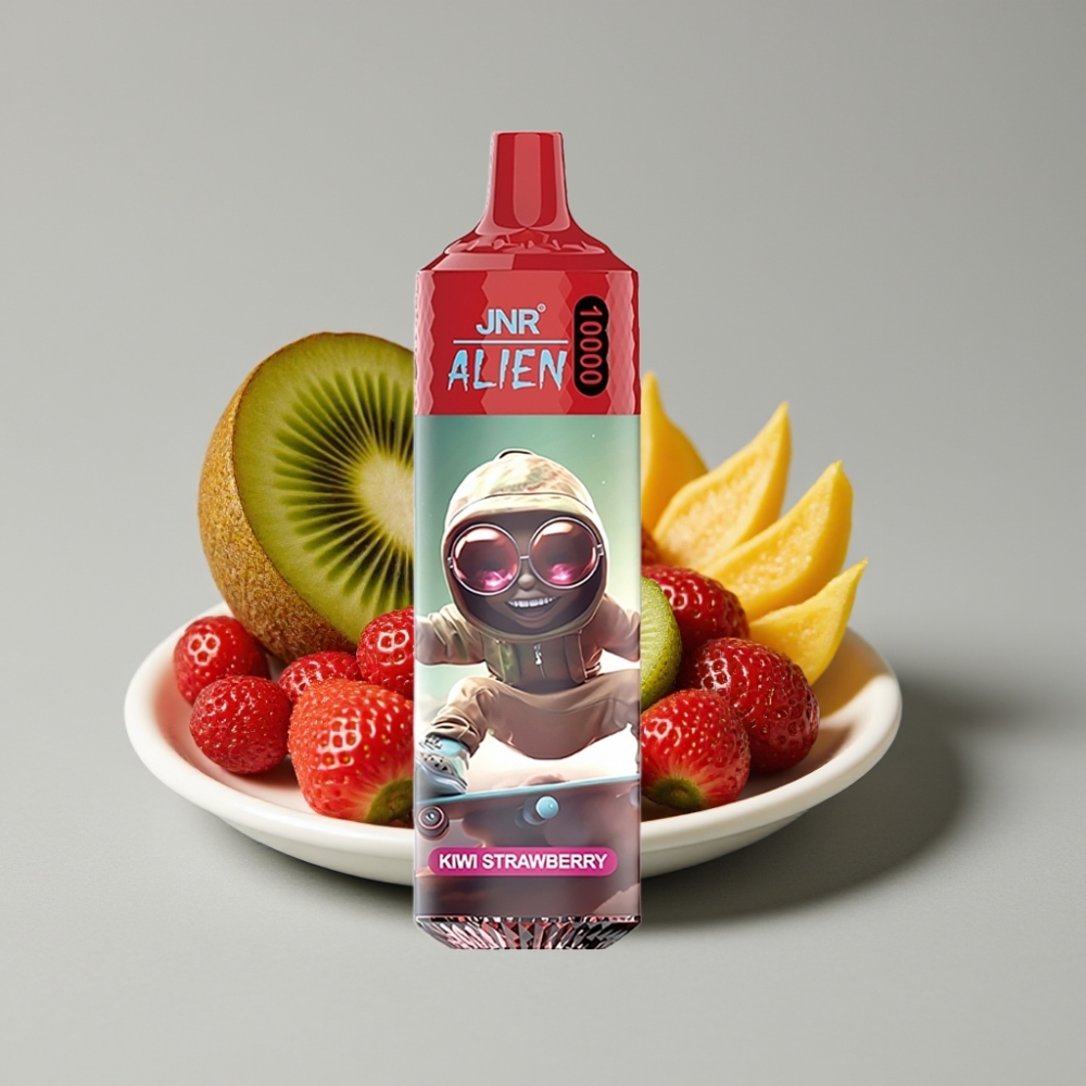 JNR Alien 10000 Puffs Kiwi Fresa Diseño Deportivo LED RGB Tipo-C