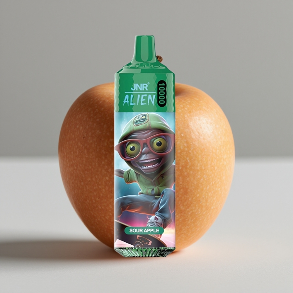 JNR Alien 10000 Puffs Manzana Ácida 850mAh RGB Tipo-C