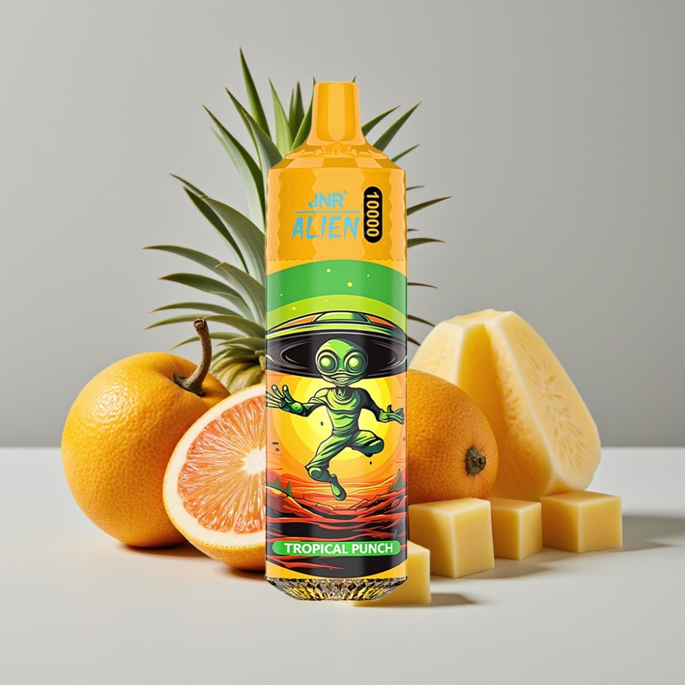 JNR Alien 10000 Puffs Vape Desechable 850mAh Tipo-C Punch Tropical