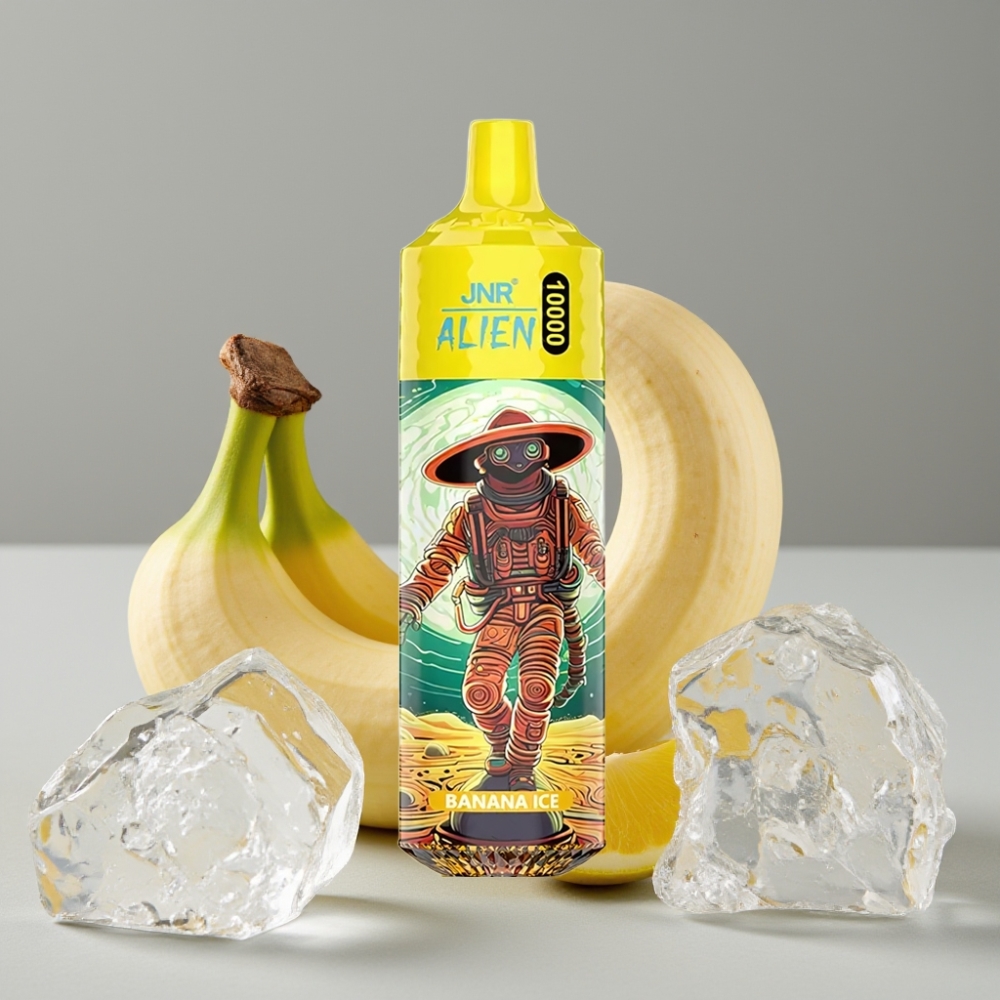 JNR Alien 10000 Puffs Vape Desechable Banana Ice 20ml RGB Tipo-C 850mAh
