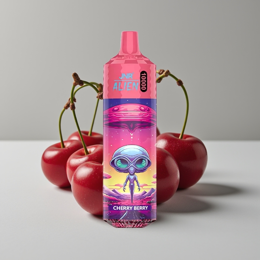 JNR Alien 10000 Puffs Vape Desechable Cereza-Baya 850mAh Tipo-C RGB