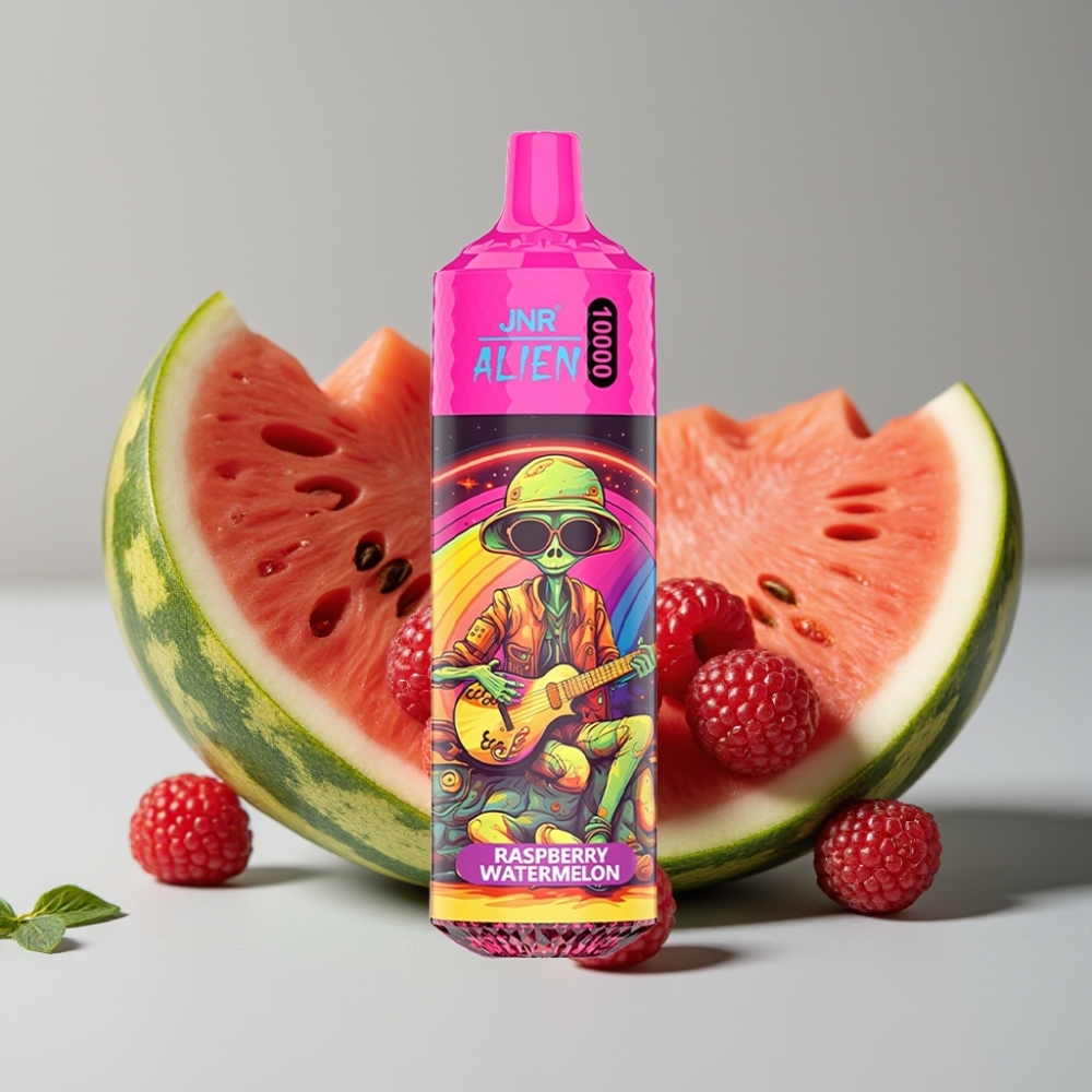 JNR Alien 10000 Puffs Vape Desechable Frambuesa Sandía 850mAh RGB Tipo-C