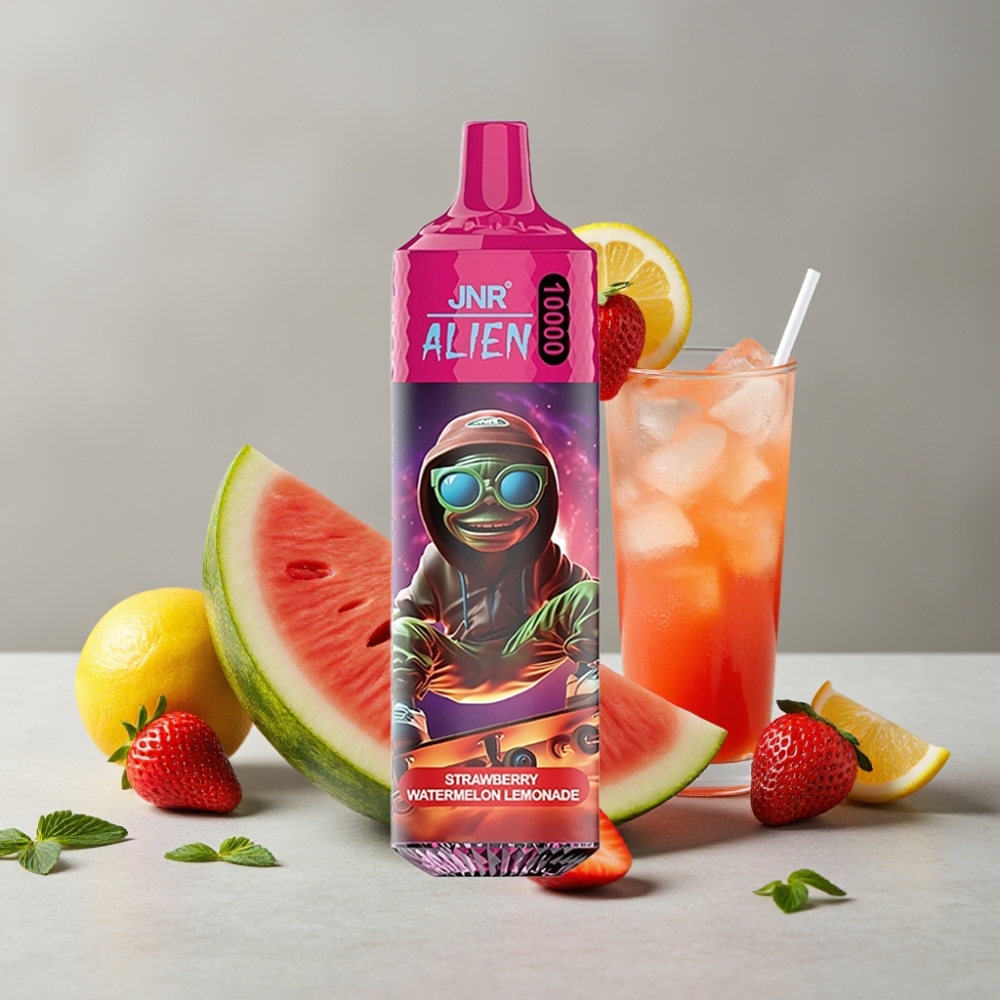 JNR Alien 10000 Puffs Vape Desechable Fresa Sandía Limonada 850mAh RGB Tipo-C