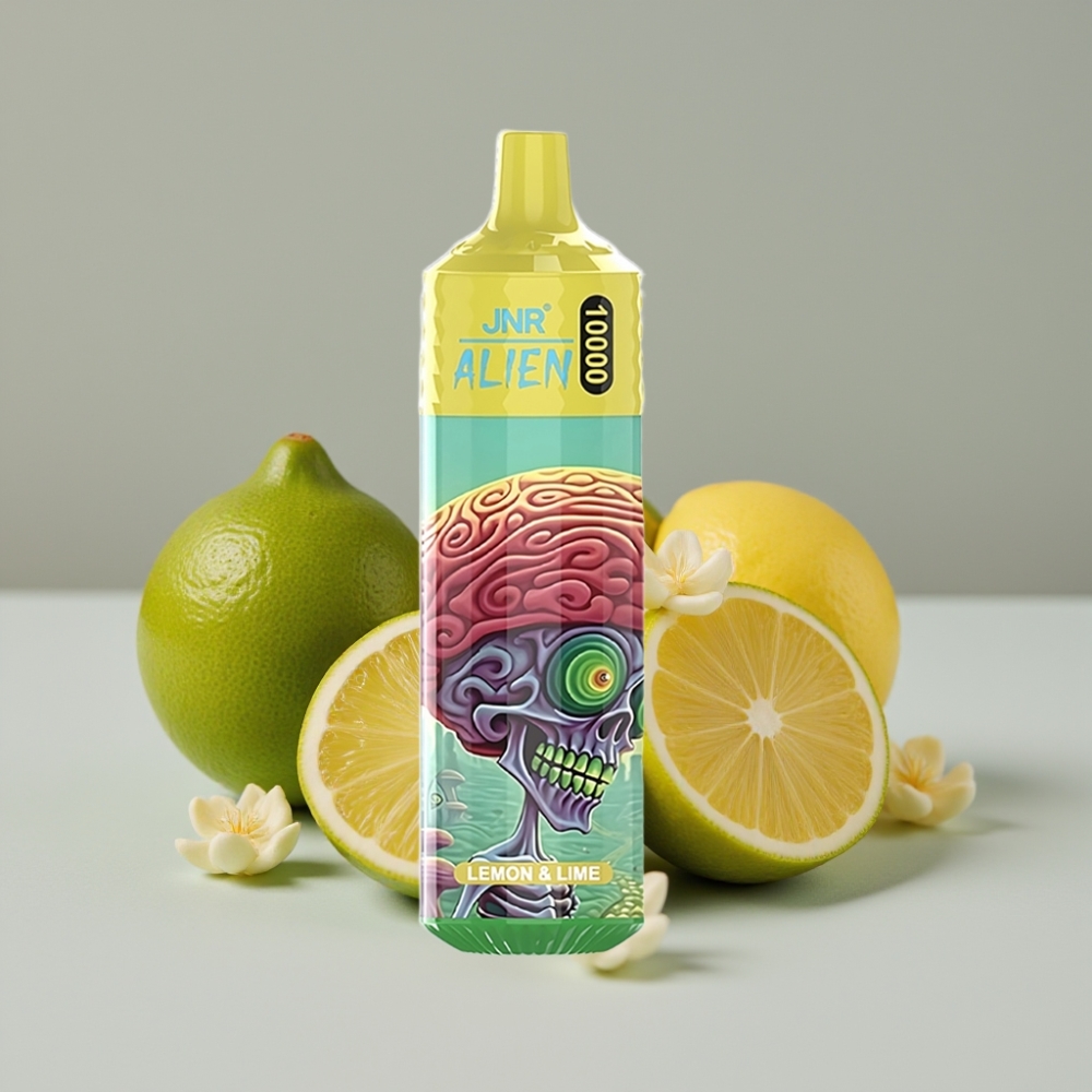 JNR Alien 10000 Puffs Vape Desechable Limón y Lima 850mAh RGB Tipo-C