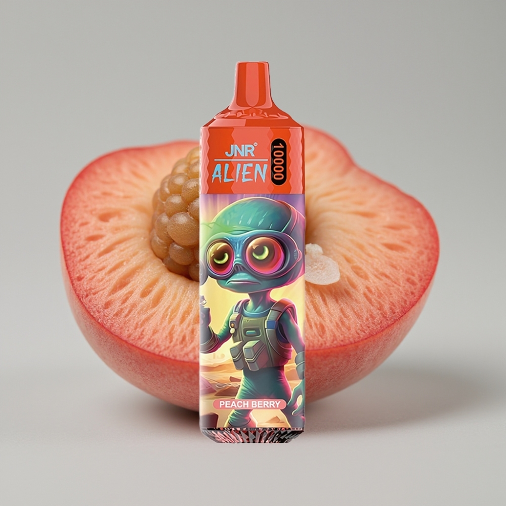 JNR Alien 10000 Puffs Vape Desechable Melocotón Baya 20ml Tipo-C RGB