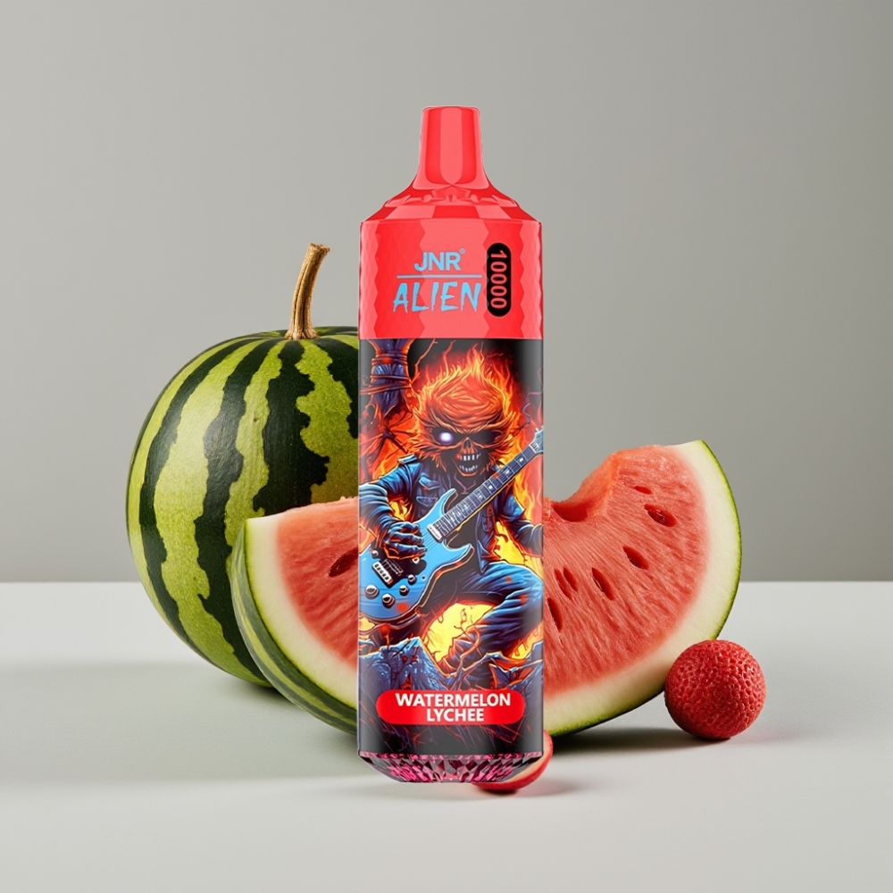 JNR Alien 10000 Puffs Vape Desechable Sandía Lychee 850mAh Tipo-C RGB