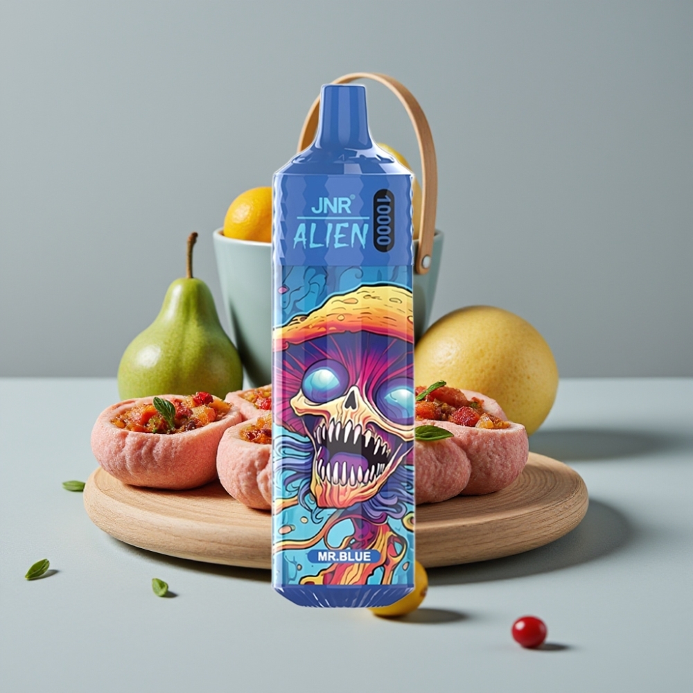 JNR Alien 10000 Puffs Vape Diseñado Deportivo 20ml Tipo-C RGB Azul Sr