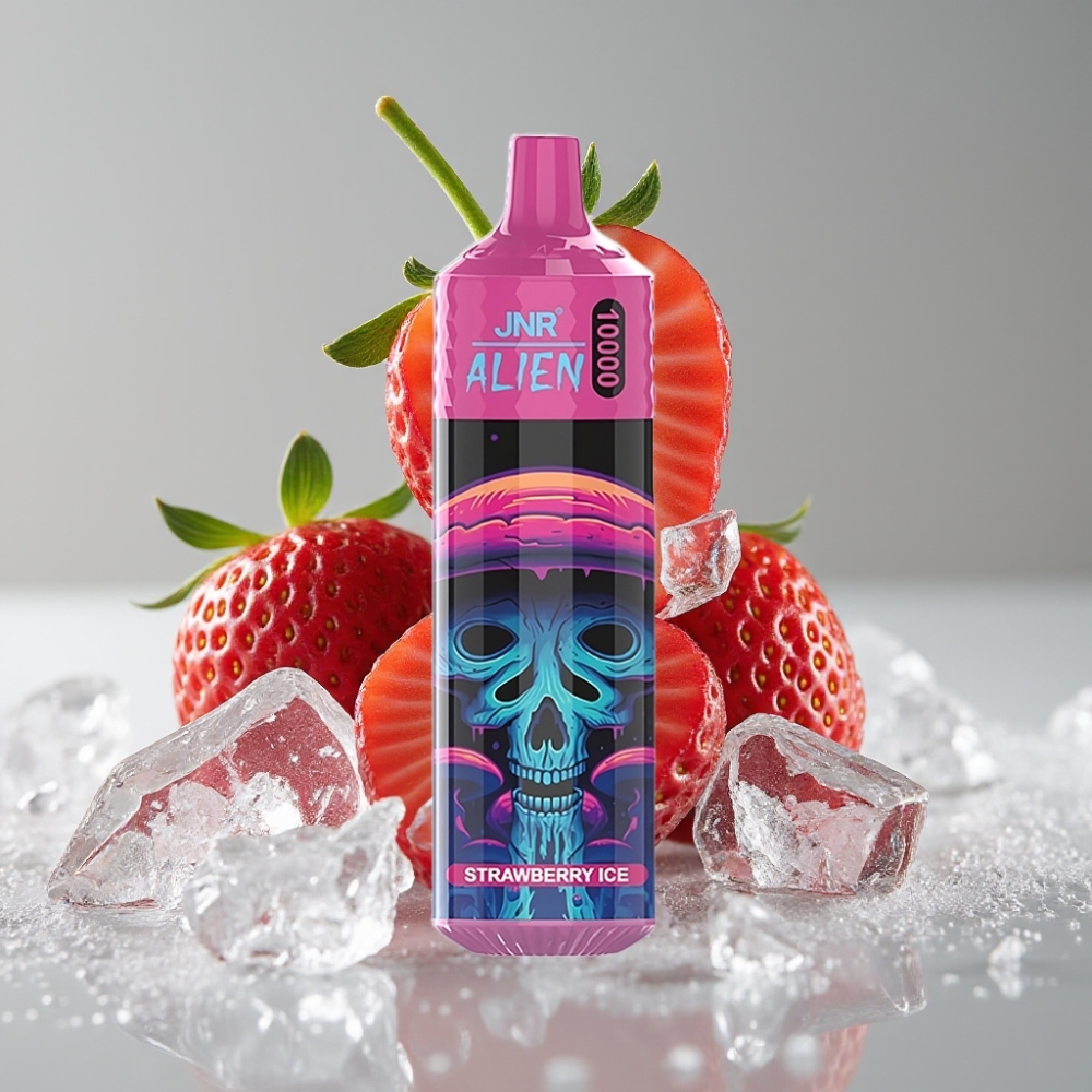 JNR Alien 10000 Puffs Vape Fresa Helada 850mAh RGB Tipo-C