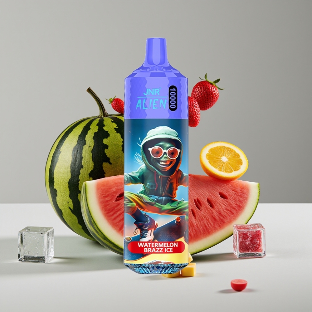 JNR Alien 10000 Puffs Vape Sandía Brazz Hielo 850mAh RGB Tipo-C 20ml