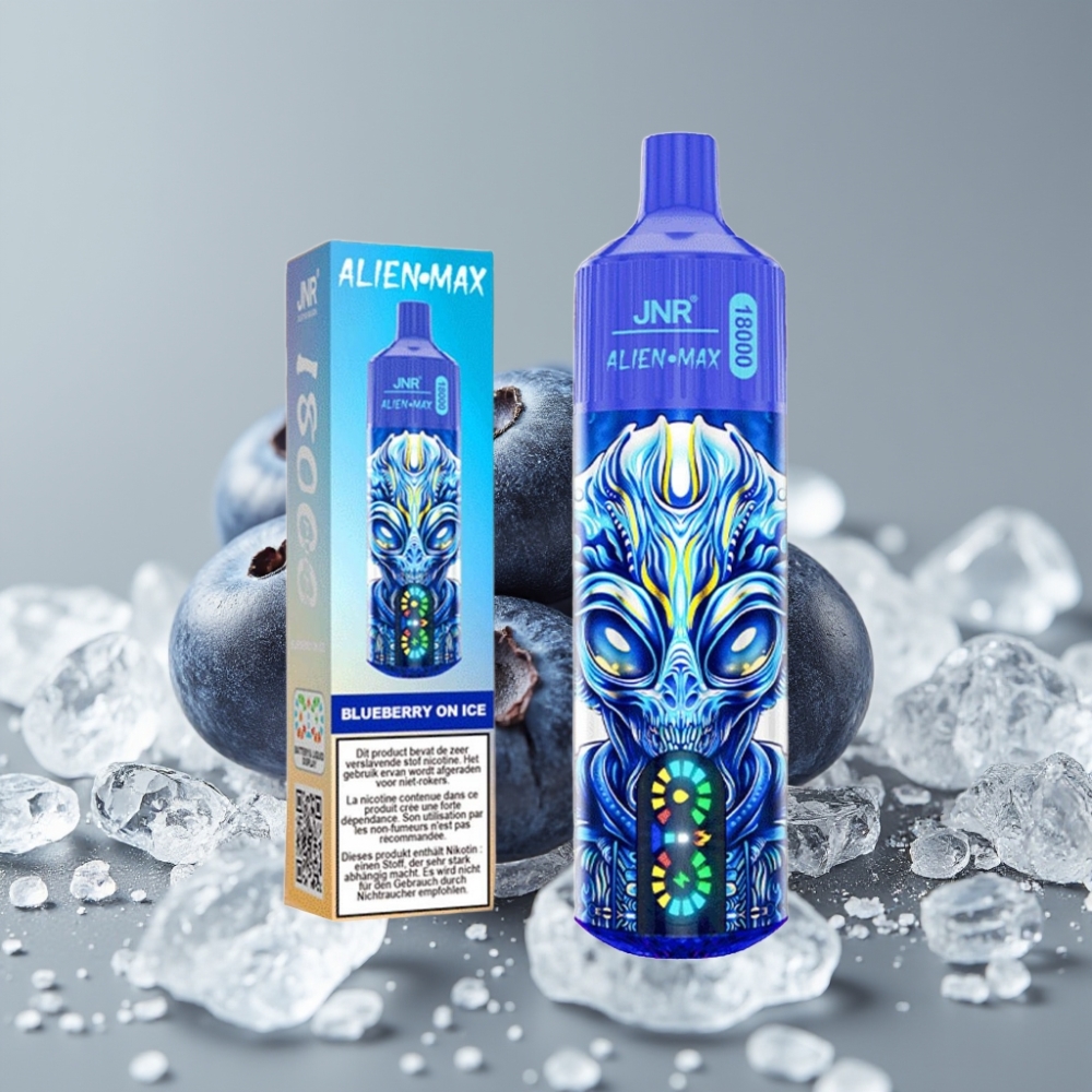 JNR Alien Max 18000 Puffs LED Dual Mesh Arándano Helado