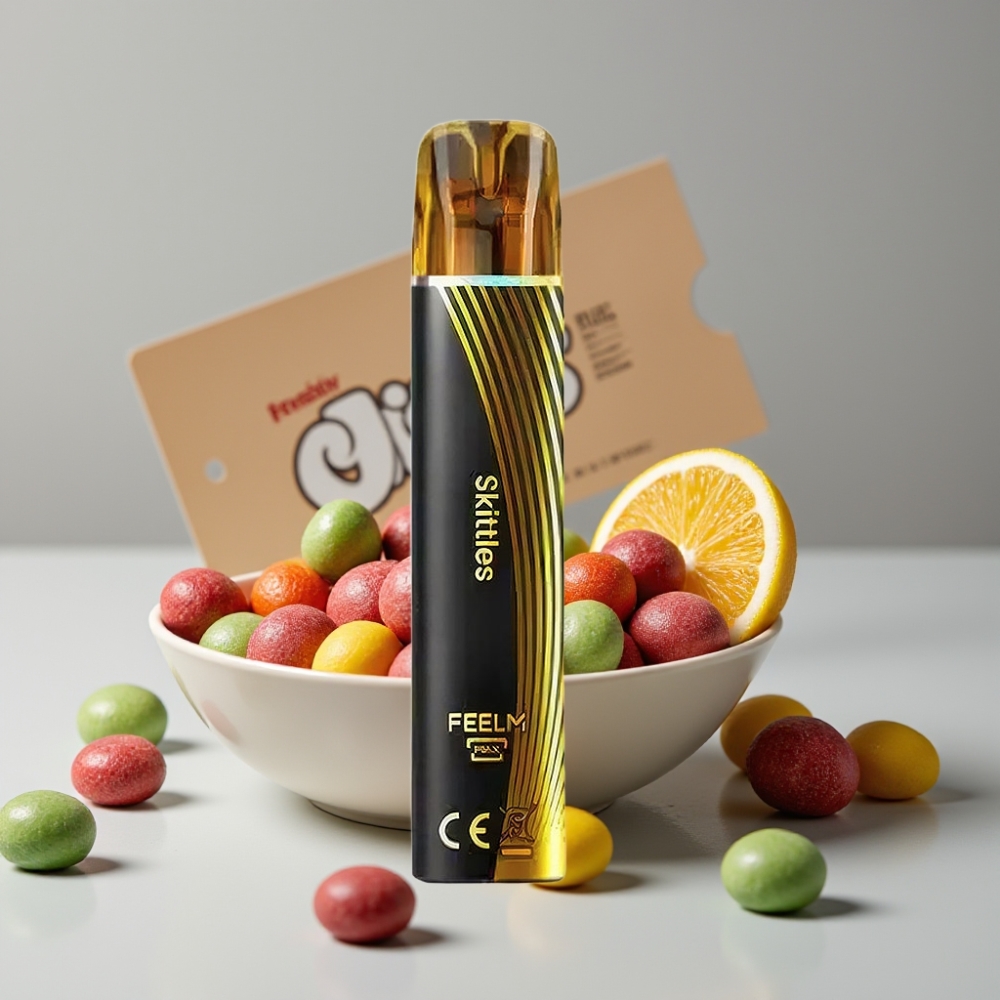 JNR Black&Golden 800 Piffs Vape Desechable Skittles 2ml 2% Nicotina Sin Carga