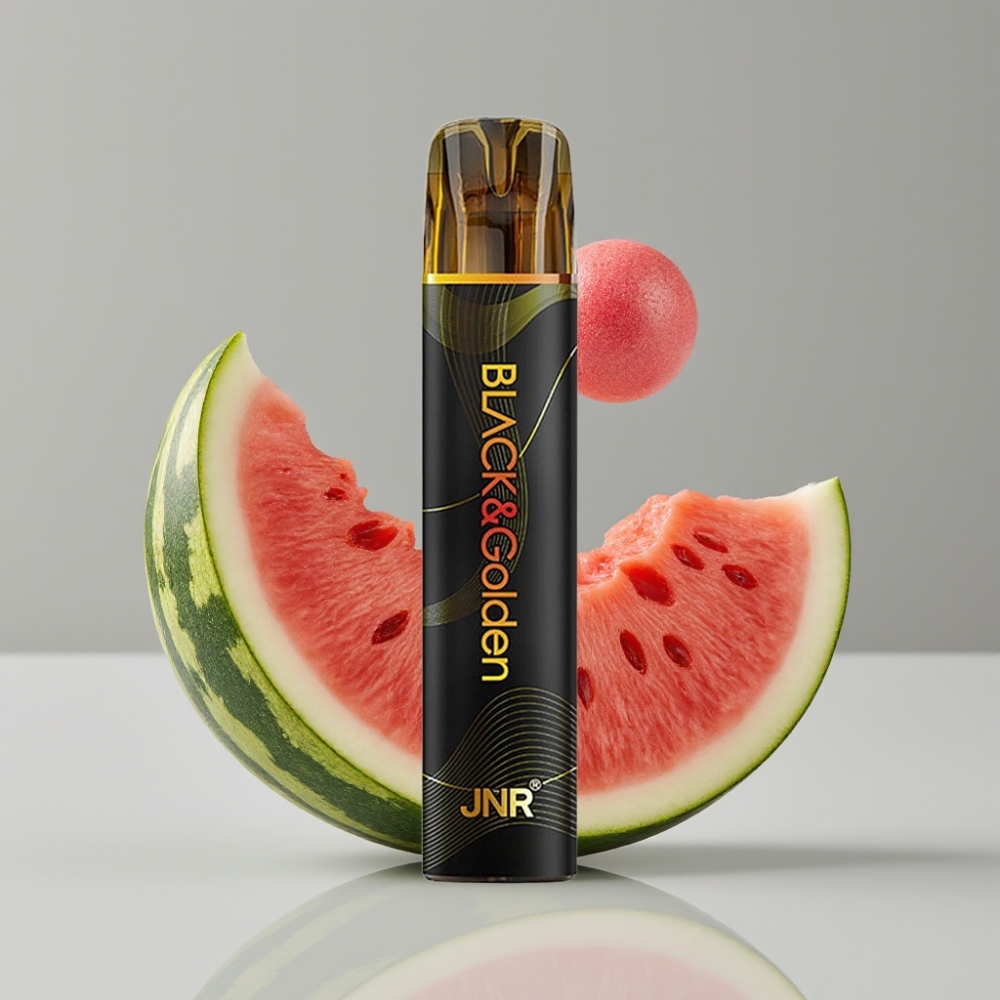 JNR Black&Golden 800 Puffs Chicle de Sandía Vape Desechable 2ml 550mAh TPD