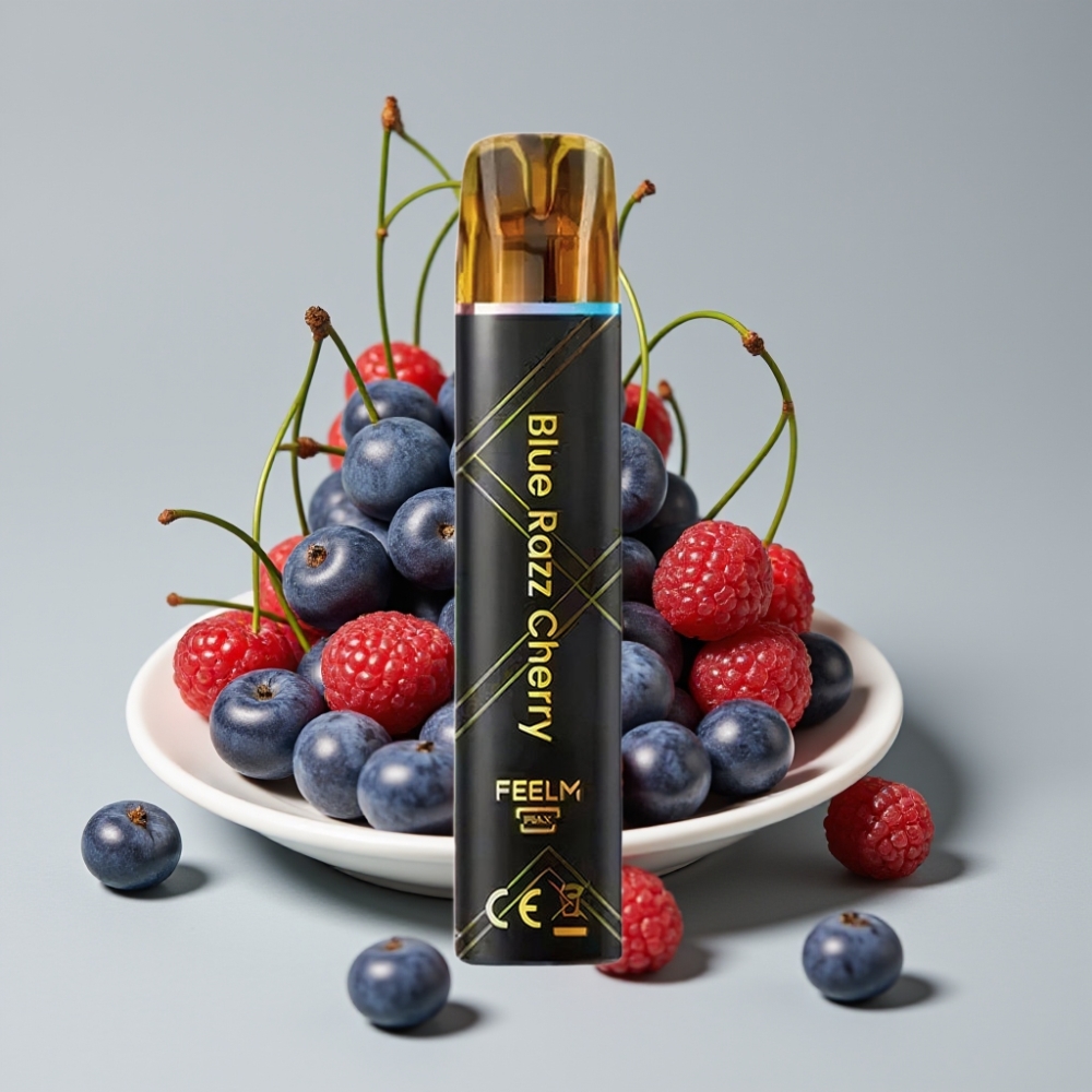 JNR Black&Golden 800 Puffs Desechable Vape Cereza Frambuesa Azul 550mAh 2ml TPD