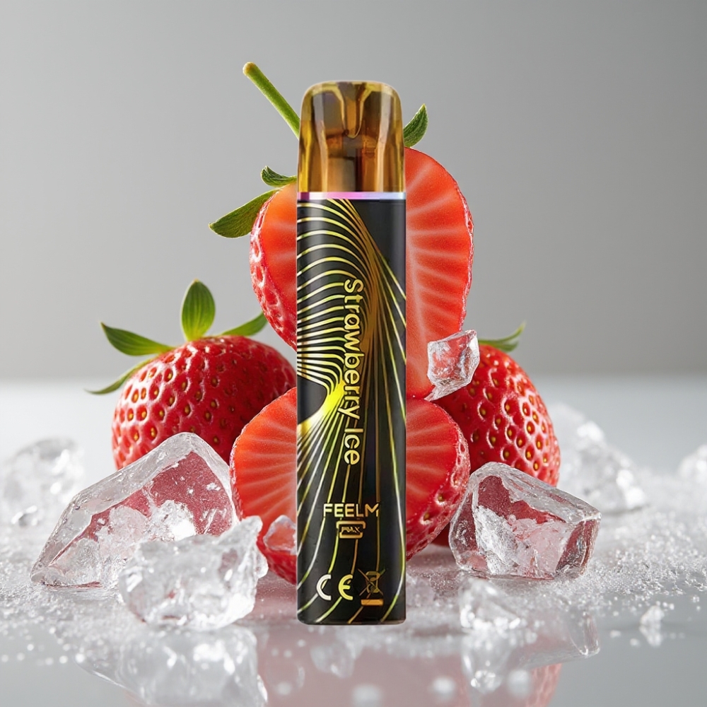 JNR Black&Golden 800 Puffs Fresa Helada Vape Desechable 550mAh 2ml TPD