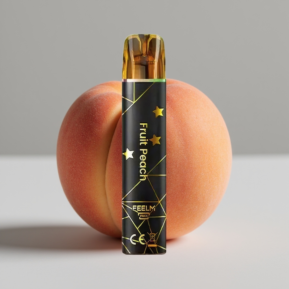 JNR Black&Golden 800 Puffs Melocotón Vape Desechable 550mAh 2ml TPD