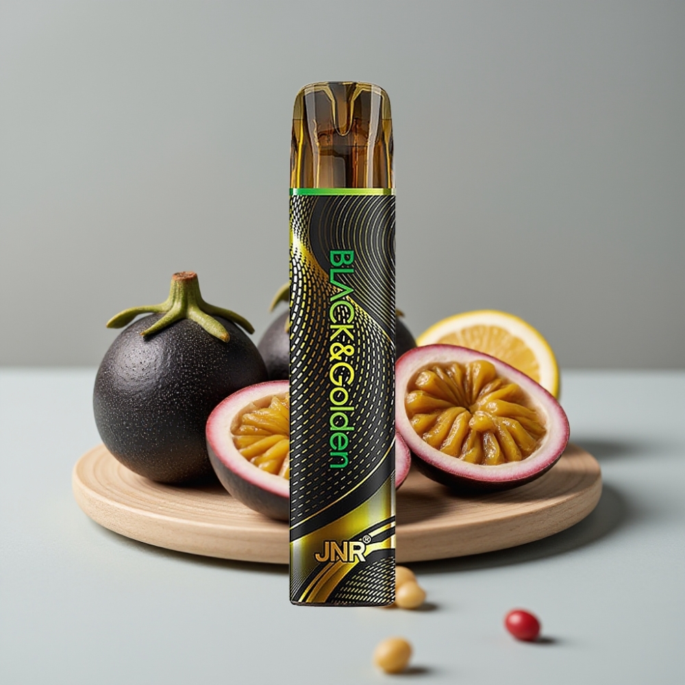 JNR Black&Golden 800 Puffs Monstruo de la Pasión Vape Desechable TPD 2ml 2%