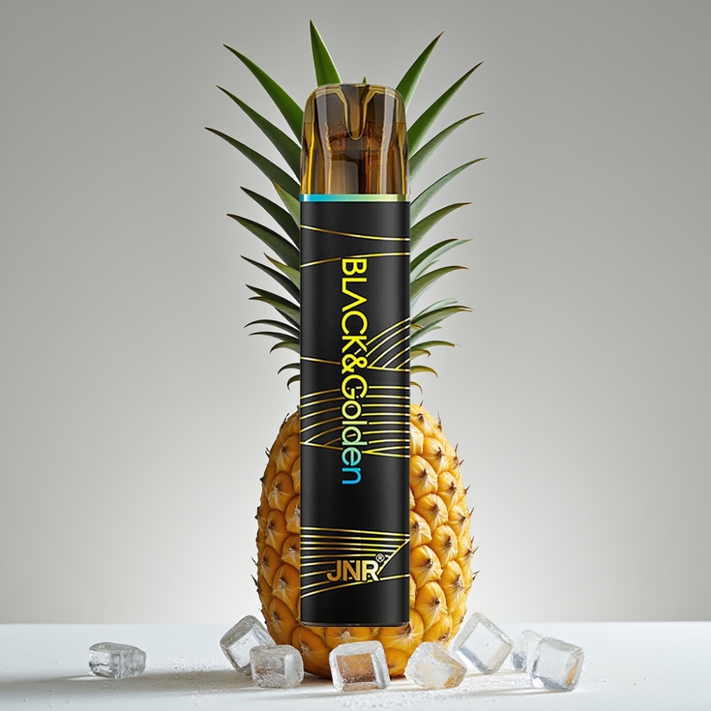 JNR Black&Golden 800 Puffs Piña Helada Vape Desechable 550mAh 2ml TPD