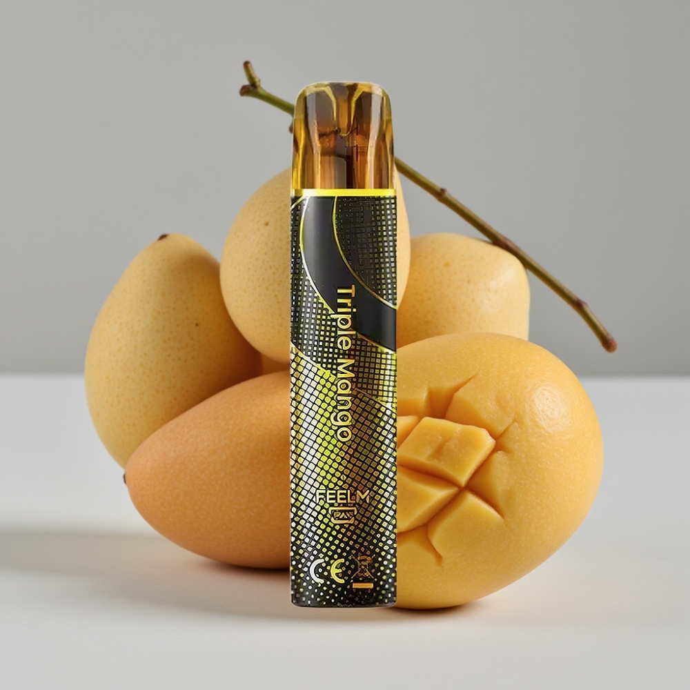 JNR Black&Golden 800 Puffs Triple Mango Vape Desechable 550mAh 2ml TPD