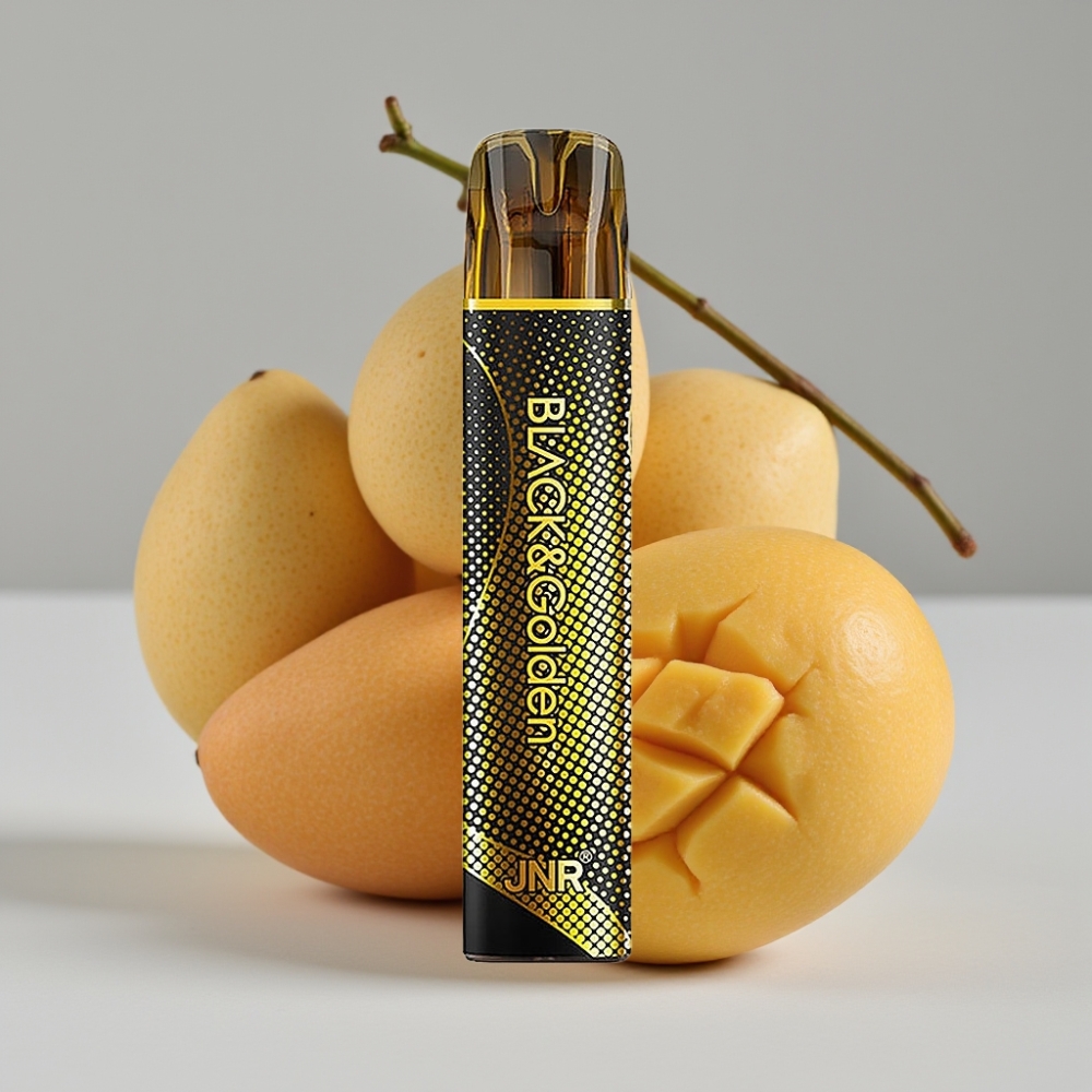 JNR Black&Golden 800 Puffs Triple Mango Vape Desechable 550mAh 2ml TPD