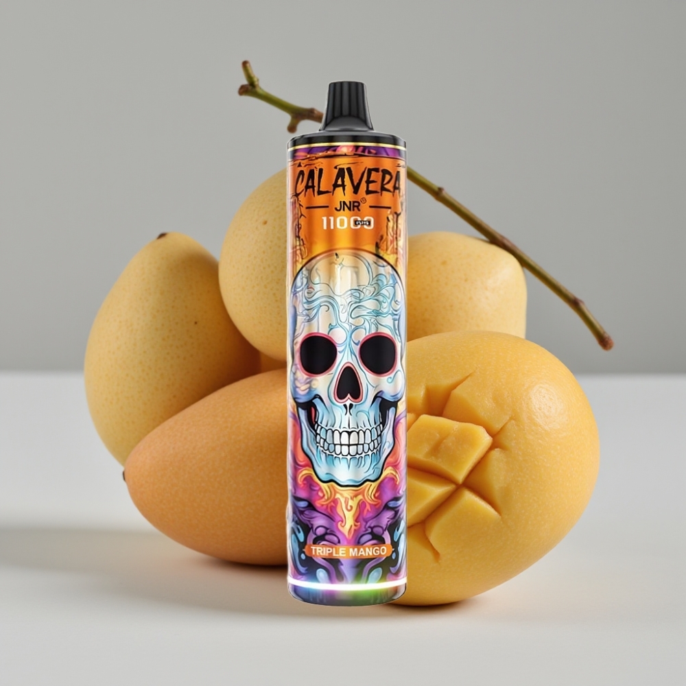 JNR Calavera 11000 Puffs Triple Mango Recargable Tipo-C 850mAh 21ml