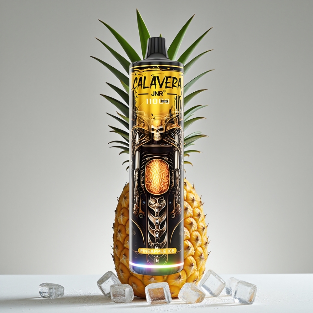 JNR Calavera 11000 Puffs Vape Desechable Piña Helada Tipo-C 850mAh 21ml