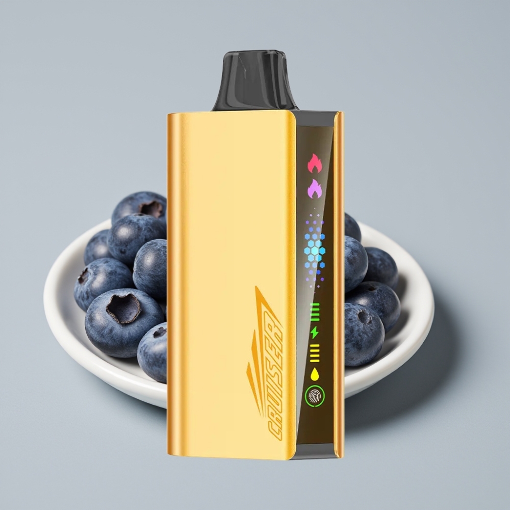 JNR Cruiser 12000 Puffs Vape Sin Carga 25ml Pantalla Animada Explosión de Arándano