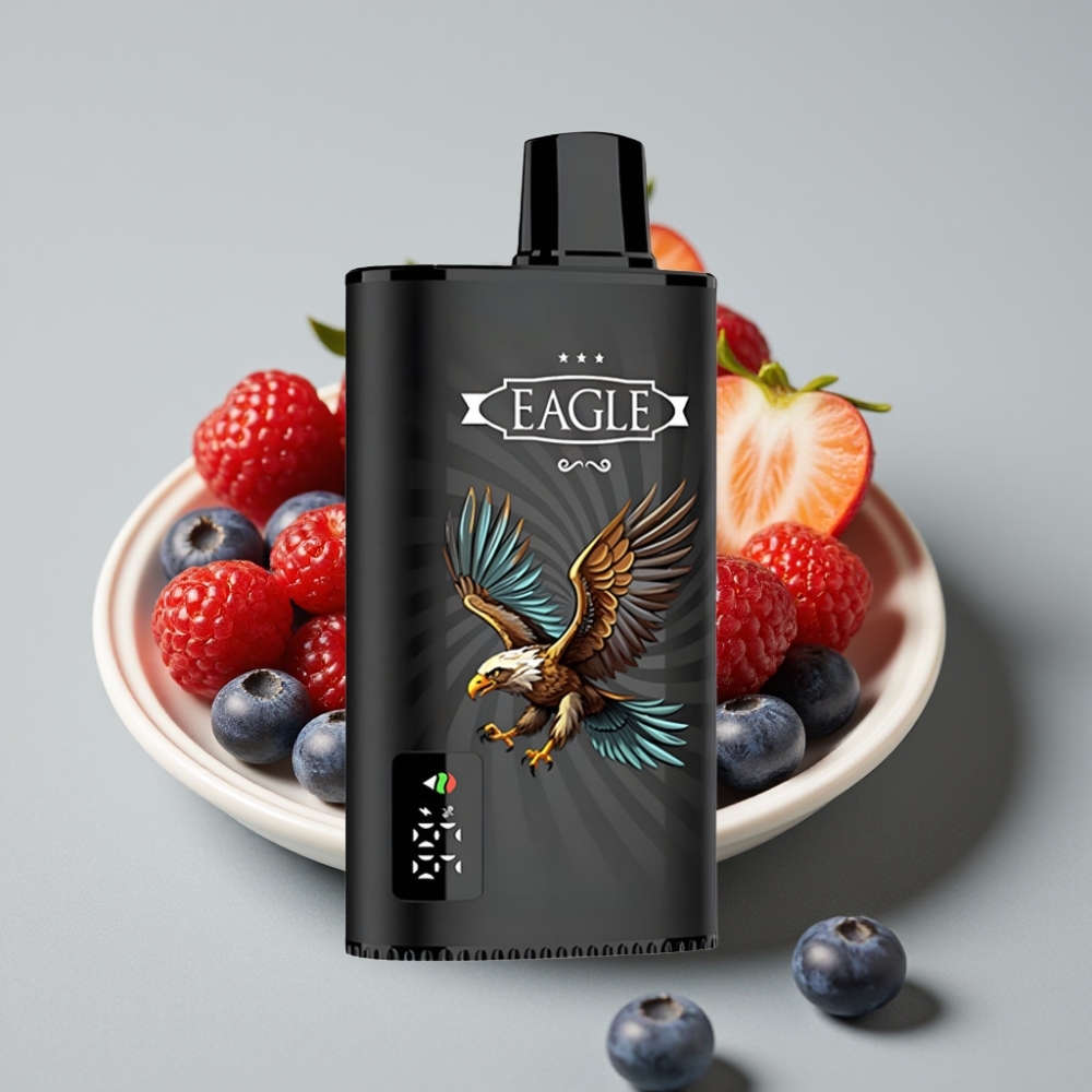 JNR EAGLE Smart 23000 Puffs Vape Desechable con Pantalla Digital, Bobina Mesh 1.0ohm y Bayas Mixtas