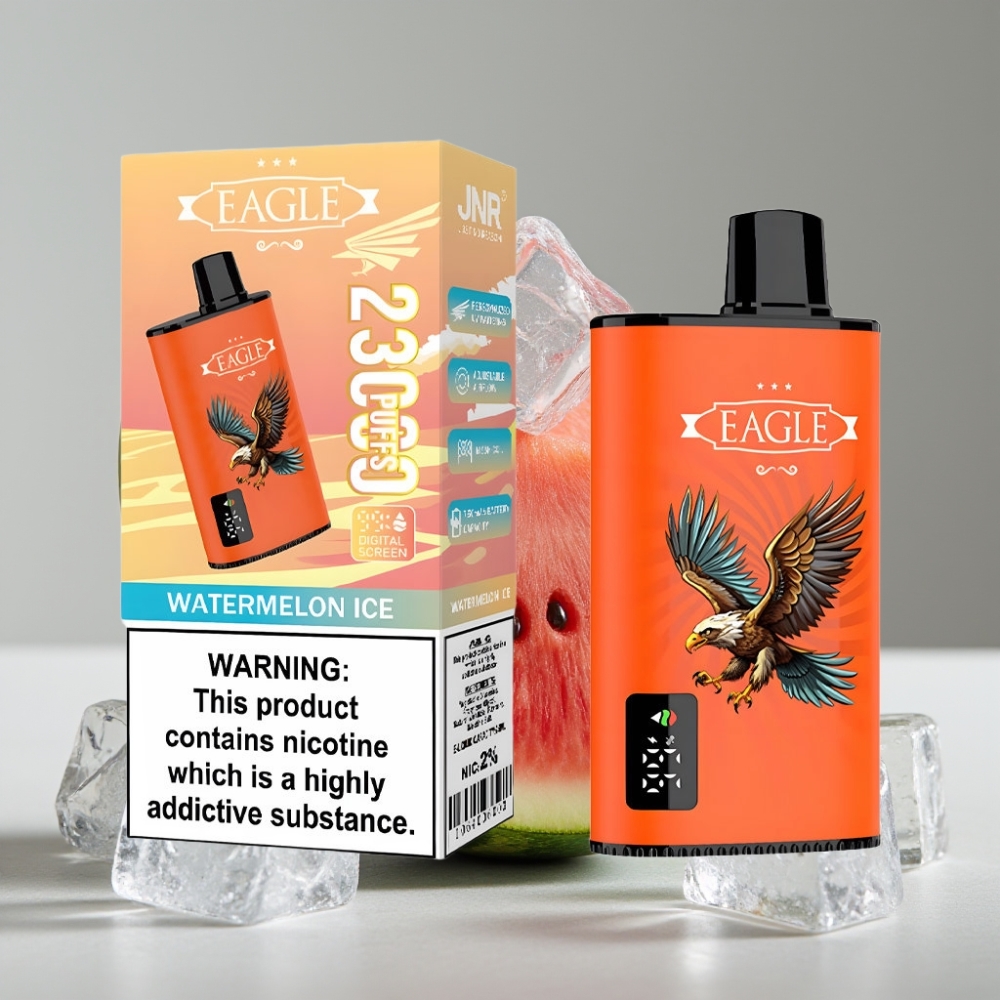 JNR EAGLE Smart 23000 Puffs Vape Desechable con Pantalla Digital y Coil Mesh 1.0ohm Sabor Sandía Helada