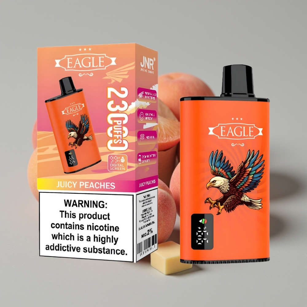 JNR EAGLE Smart 23000 Puffs Vape Desechable con Pantalla Digital y Durazno Jugoso