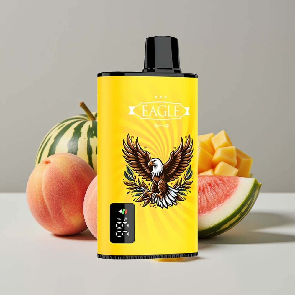 JNR EAGLE Smart 23000 Puffs Vape Desechable con Pantalla Digital y Sabor Melocotón Mango Sandía