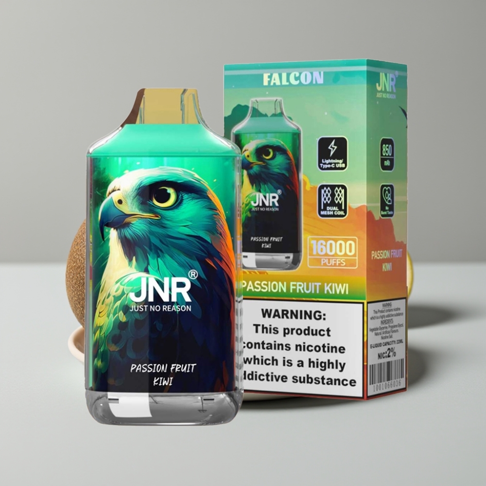 JNR Falcon 16000 Puffs 22ml Dual Mesh Maracuyá Kiwi