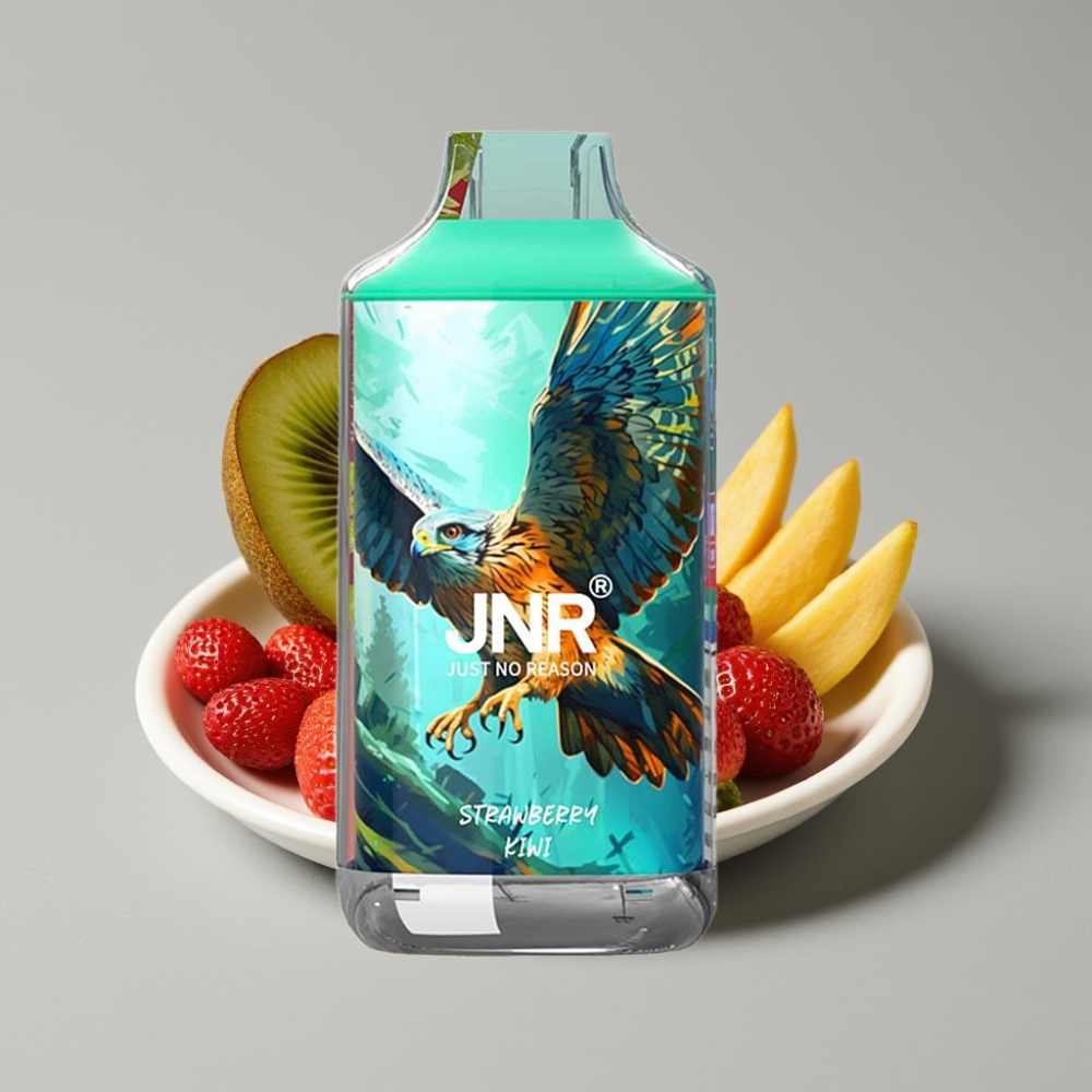 JNR Falcon 16000 Puffs 22ml Fresa Kiwi Pantalla LED Dual Mesh