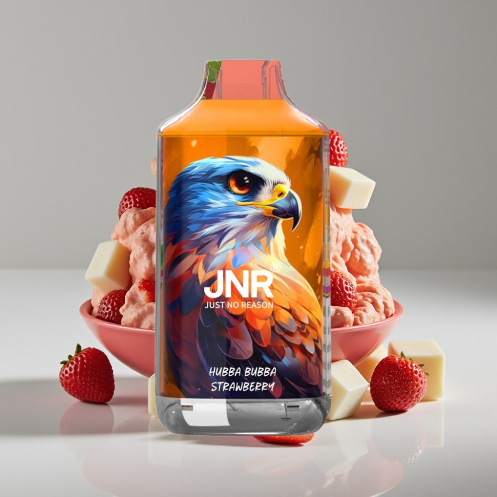 JNR Falcon 16000 Puffs Disposable Vape Fresa Hubba Bubba 22ml Dual Mesh