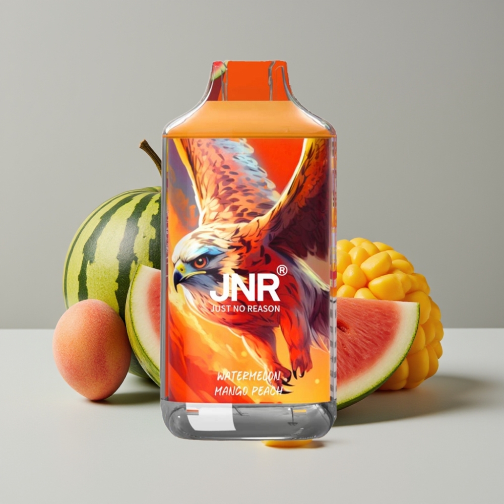 JNR Falcon 16000 Puffs Vape 22ml Sandía Mango Melocotón Dual Mesh