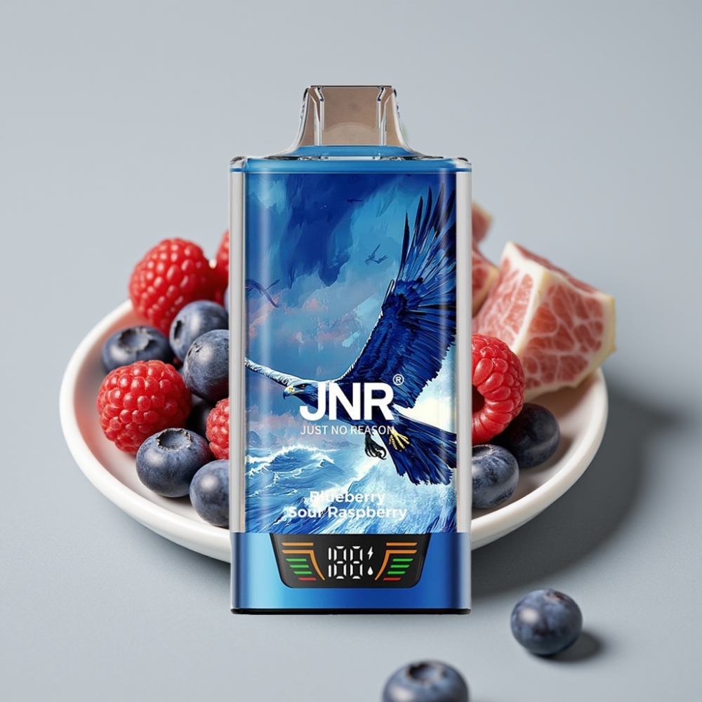 JNR Falcon Pro 28000 Desechable – 30ml, 5% Nicotina, Arándano Frambuesa Ácida, USB-C