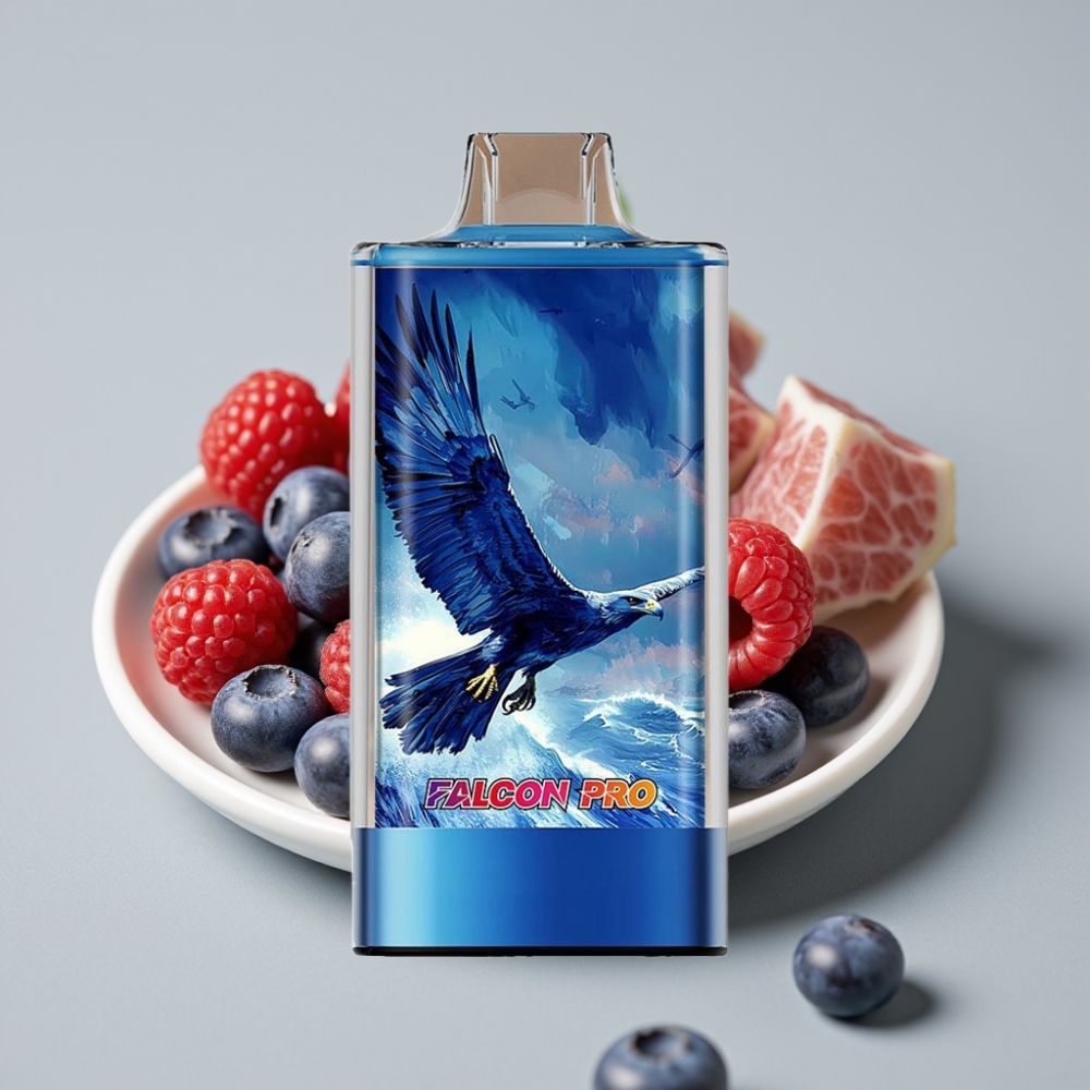 JNR Falcon Pro 28000 Desechable – 30ml, 5% Nicotina, Arándano Frambuesa Ácida, USB-C
