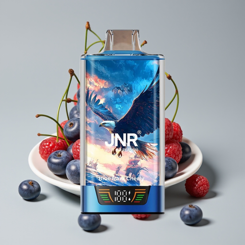 JNR Falcon Pro 28000 Desechable 30ml 5% Nicotina Dual Mesh Azul Cereza