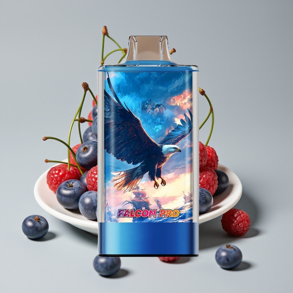 JNR Falcon Pro 28000 Desechable 30ml 5% Nicotina Dual Mesh Azul Cereza