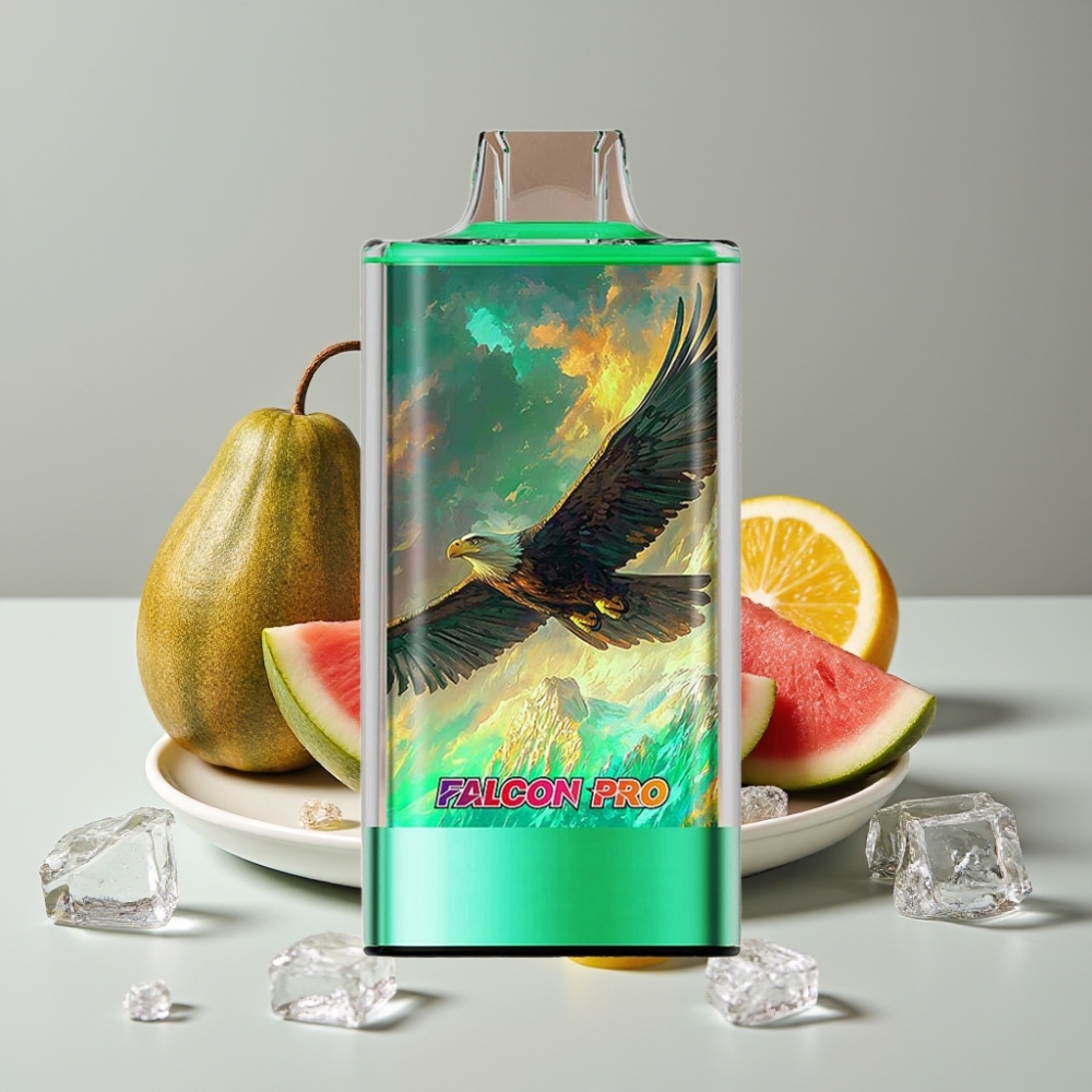 JNR Falcon Pro 28000 Desechable - 30ml - 5% Nicotina - Kiwi Sandía Hielo - USB-C - Dual Mesh