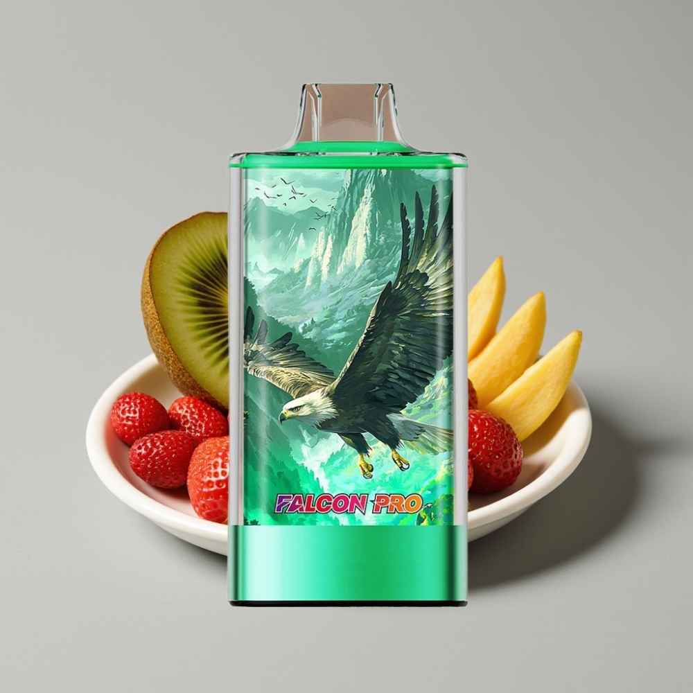 JNR Falcon Pro 28000 Desechable Vape Fresa Kiwi 30ml 5% Nicotina USB-C Dual Mesh