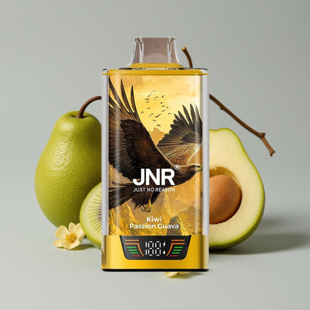JNR Falcon Pro 28000 Disposable Vape 30ml 950mAh Kiwi Pasión Guayaba